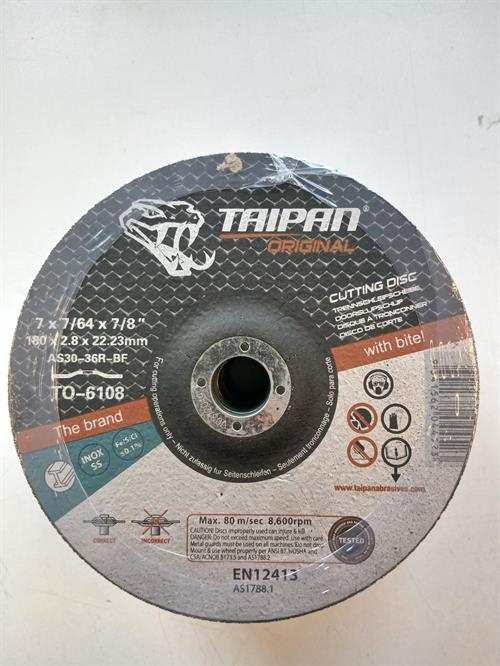 J014 - Taipan Original Cutting disc Ø180x2,8(Depressed) - alt. Ref. TO-6108